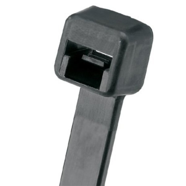 Panduit 30-39/64" L, 0.35" W, Black Plastic Cable Tie, Tensile Strength: 175 lb. PLT8H-C0